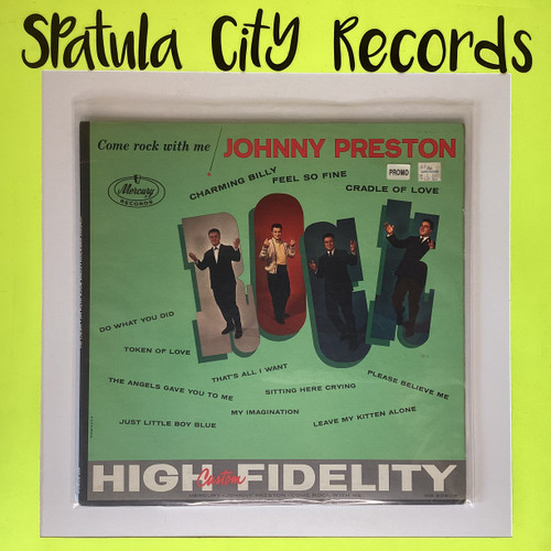 Johnny Preston - Come Rock With Me - MONO - WLP PROMO - vinyl record LP
