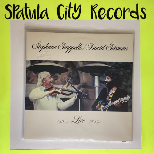 Stephane Grappelli / David Grisman - live  - vinyl record album LP