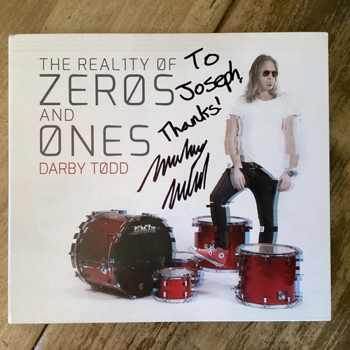 COMPACT DISC -Darby Todd - The Reality of Zeros and Ones - AUTOGRAPHED -  COMPACT DISC