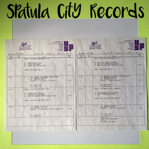 Rick Dees' Weekly Top 40 (Weekend Of January 24, 1986) - compilation - 4 x vinyl record LP