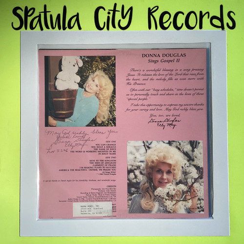Donna Douglas - Donna Douglas Sings Gospel II - AUTOGRAPHED -  vinyl record LP