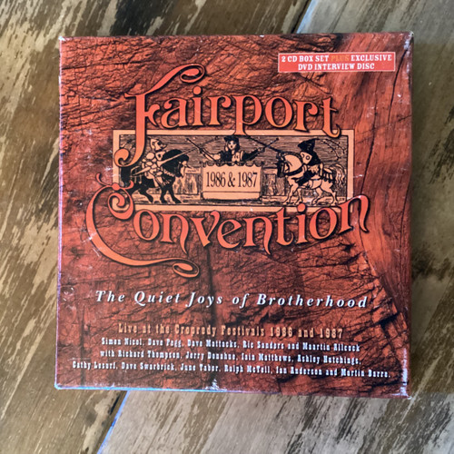 CD COMPACT DISC - Fairport Convention - The Quiet Joys Of Brotherhood (Live At The Cropredy Festivals 1986 And 1987) - UK IMPORT - TRIPLE COMPACT DISC CD COMPACT DISC - Fairport Convention - The Quiet Joys Of Brotherhood (Live At The Cropredy Festivals 1986 And 1987) - UK IMPORT - TRIPLE COMPACT DISC
