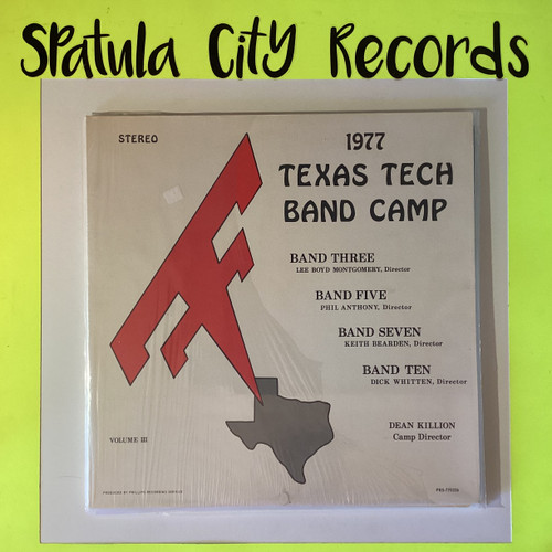 1977 Texas Tech Band Camp - Volume III -   Vinyl record album LP