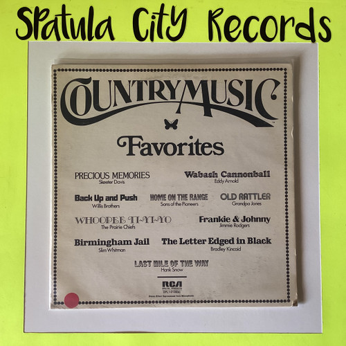 Country Music Favorites - Compilation  - vinyl record album LP