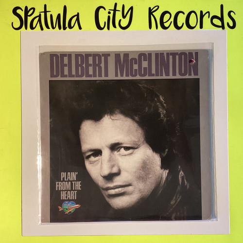 Delbert McClinton – Plain' From The Heart - vinyl record album  LP