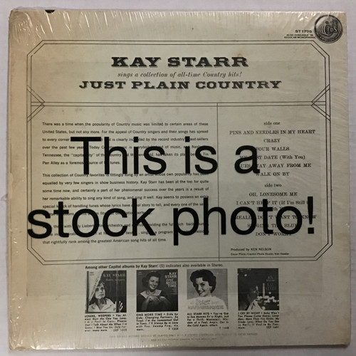 Kay Starr - Just Plain Country - vinyl record LP