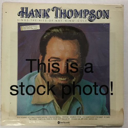Hank Thompson - sings the Hits of Nat King Cole - vinyl record LP