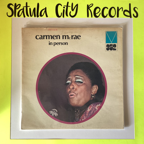 Carmen McRae - In Person - vinyl record album  LP