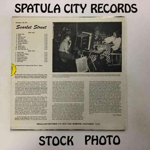 Hans J. Salter - Scarlet Street - Soundtrack - MONO - SEALED - vinyl record LP