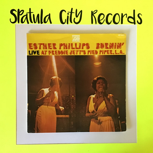 Esther Phillips - Burnin' (Live at Freddie Jett's Pied Piper Club, LA) - vinyl record album LP