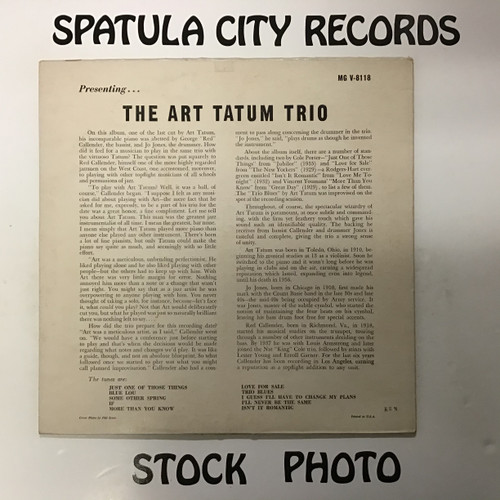 Art Tatum Trio, The - Presenting...The Art Tatum Trio - MONO - vinyl record LP