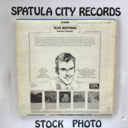 Slim Whitman - Country Favorites - vinyl record LP