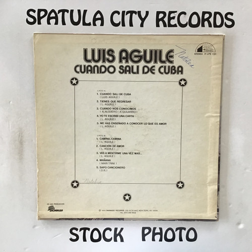 Luis Aguile - Cuando Sali De Cuba - vinyl record LP