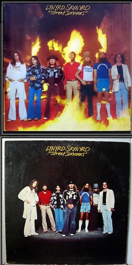 Lynyrd Skynyrd - Street Survivors - controversial record jacket 
