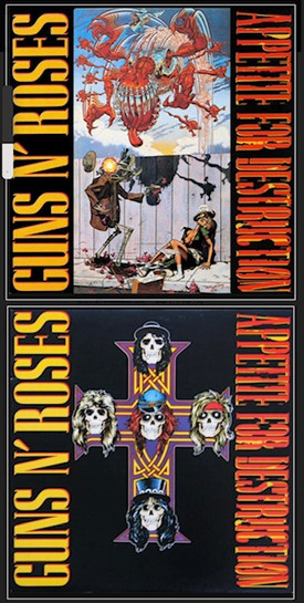【US Press】【発禁カヴァー】Guns N' Roses / Appeti Banned album covers | Guns n' Roses, Appetite for Destruction