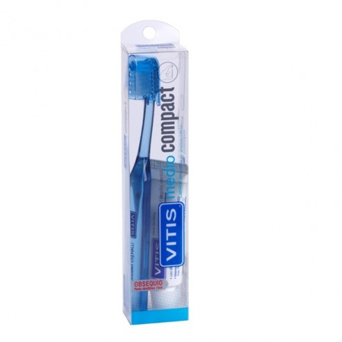 Cepillo dental adulto vitis compact medio