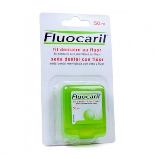 Fluocaril seda dental con flúor, 50 m
