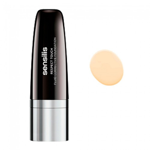 Sensilis respect touch SPF30 maquillaje fluido 01 amande 30 mL