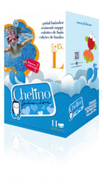 Chelino fashion & love pañal bañador infantil talla l >15 kg, 12 pañales
