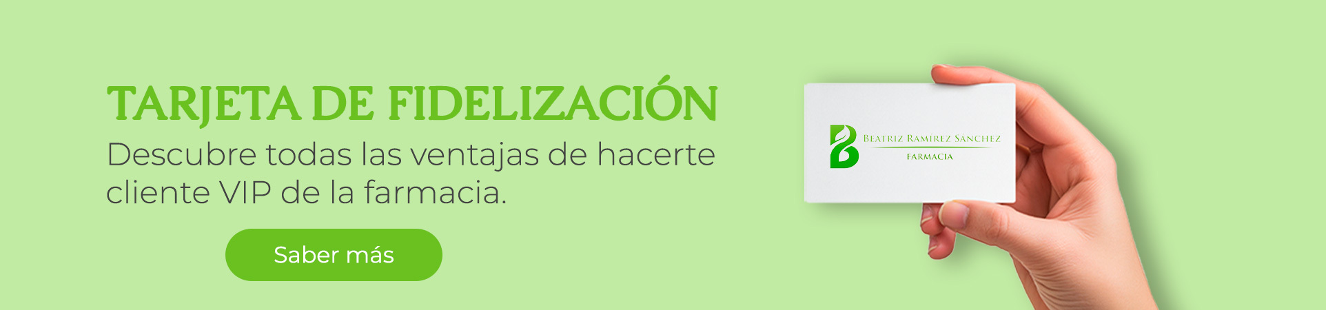 Hazte client VIP Farmacia Beatriz Ramírez Sanchez en Alcázar de San Juan, Ciudad Real 