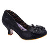 Dazzle Razzle- Black mid heel shoes