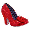 Just In Time- Red slip on high heel shoes