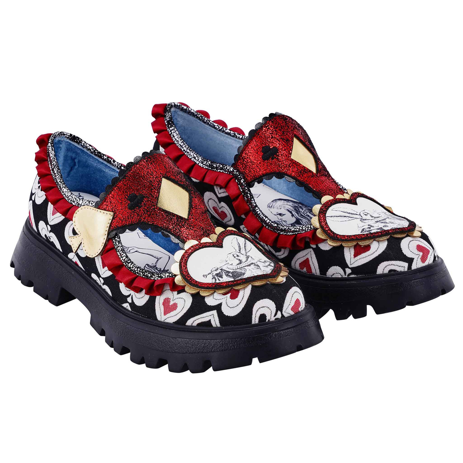 【イレギュラーチョイス】アリスインワンダーランド　　フラットシューズ Irregular Choice Alice's Adventures In Wonderland | Flat Chunky