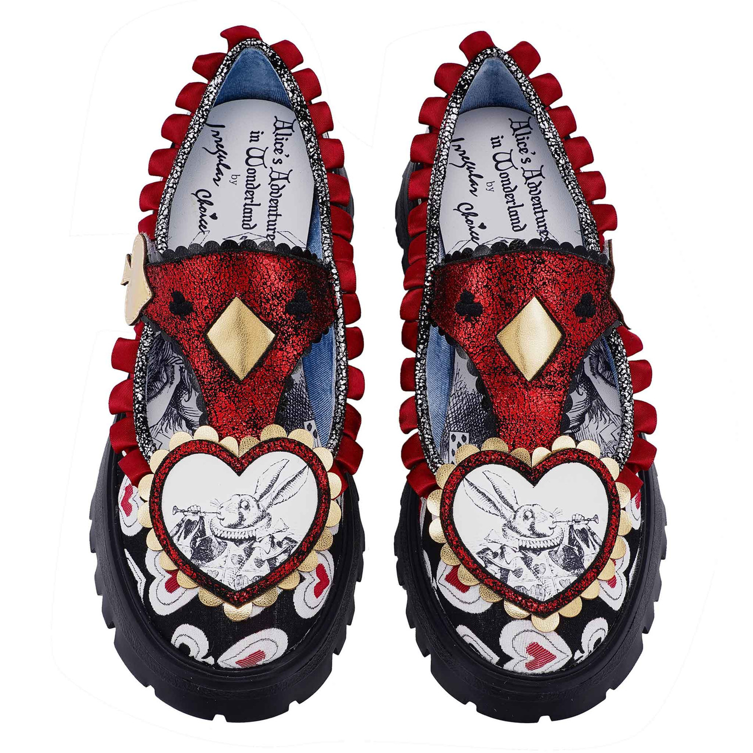 Irregular Choice Alice's Adventures In Wonderland | Flat Chunky