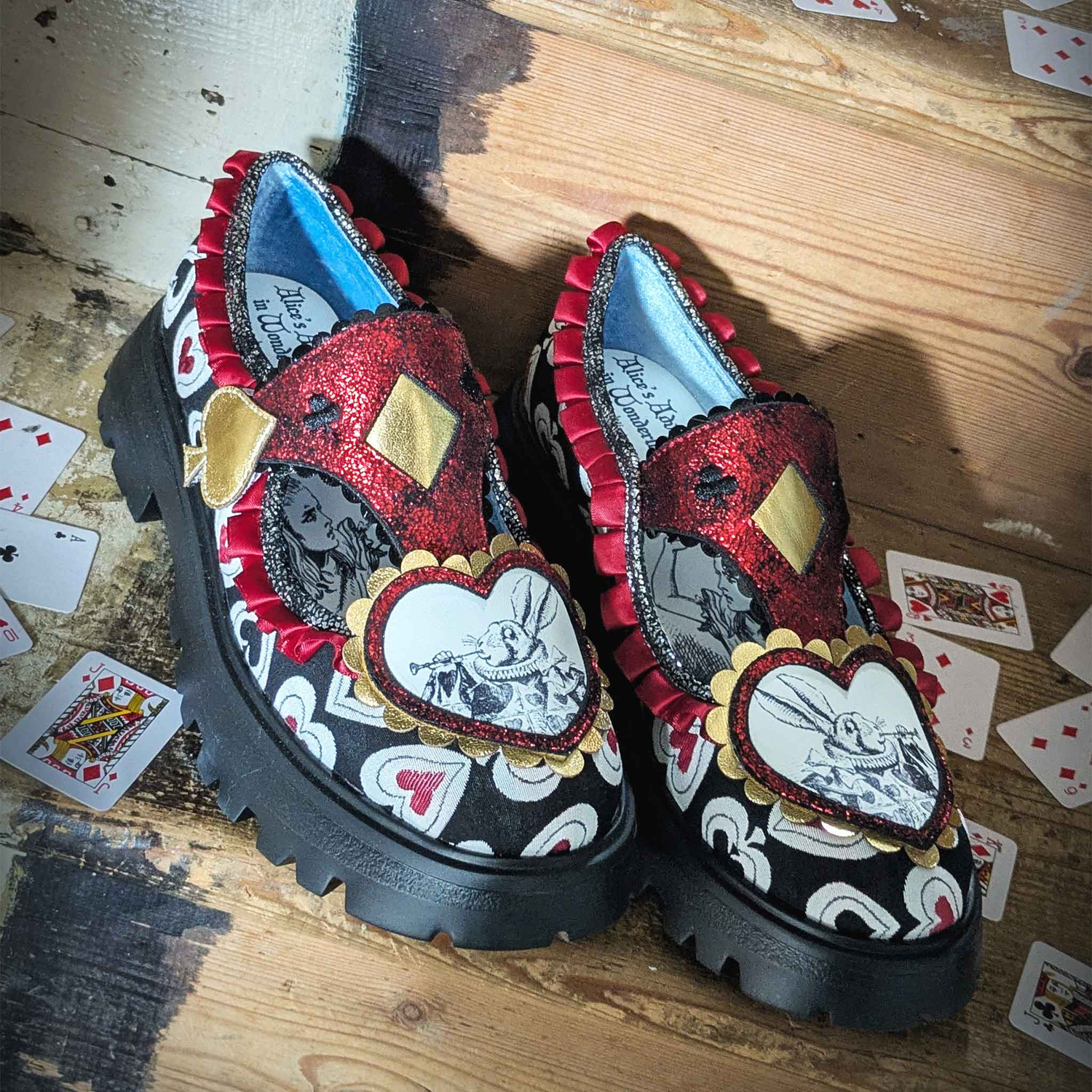 Irregular Choice Alice's Adventures In Wonderland | Flat Chunky