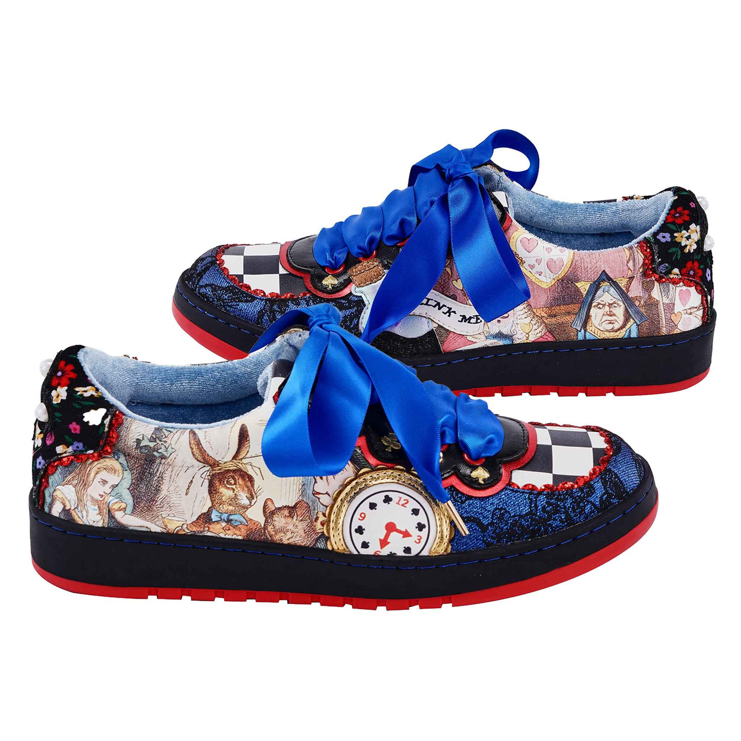 Irregular Choice Alice's Adventures In Wonderland | Lace Up Black