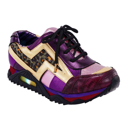 Big Bolt- lace up trainers with light up sole