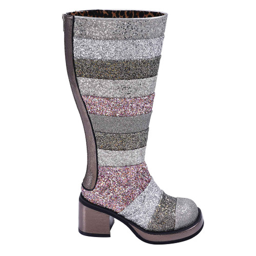 Ammonite Glitter knee high boots