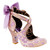 Pomp It Up- gold lace high heel