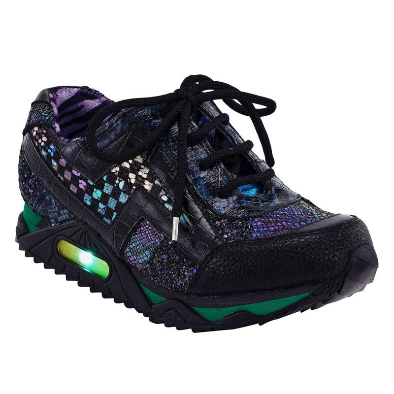 Big Bolt- lace up trainers with light up sole