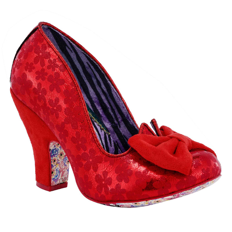 Just In Time- Red slip on high heel shoes