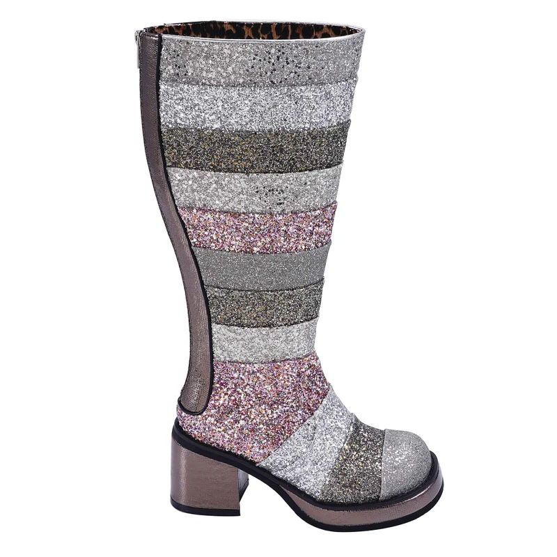 Ammonite Glitter knee high boots