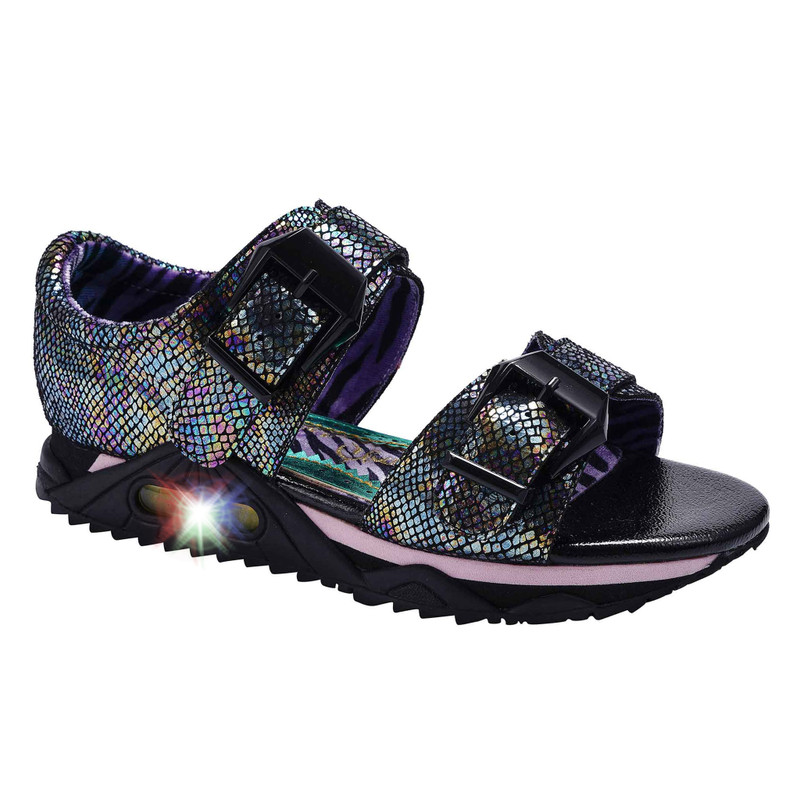 Strapped Up- Black Double Strap Flat Sandals