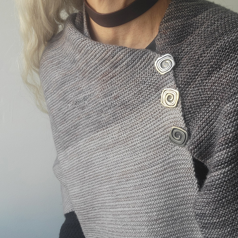 Ainu Spiral Stud Buttons