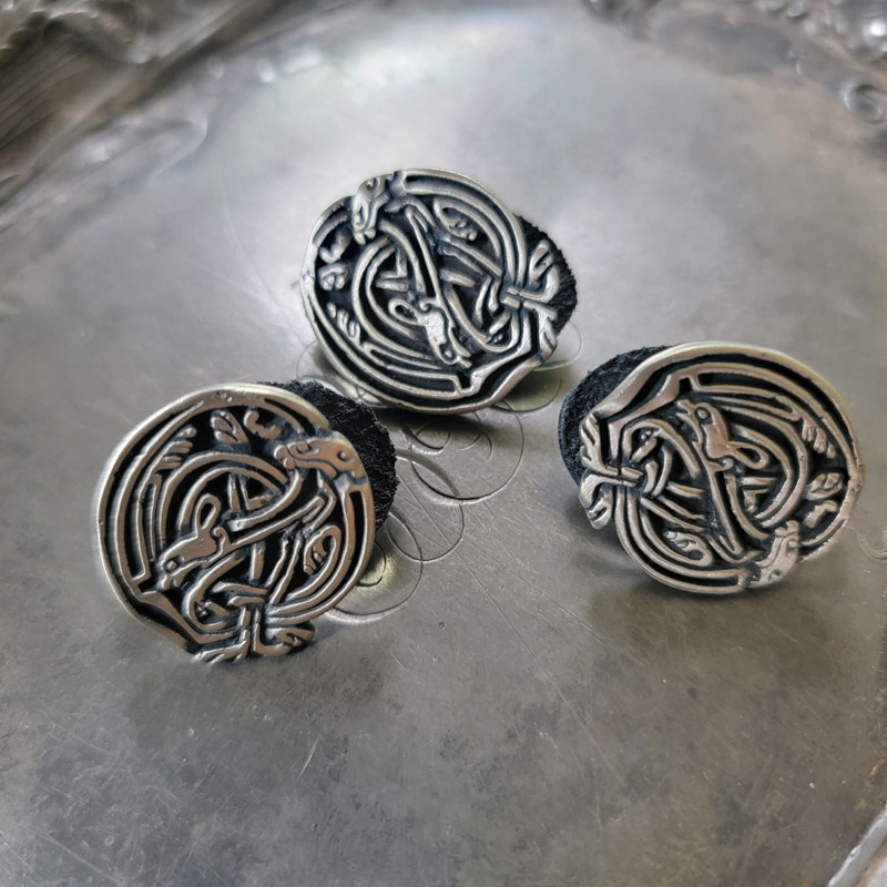 Celtic Illuminated "O" Prototype Set of 3 - Satin