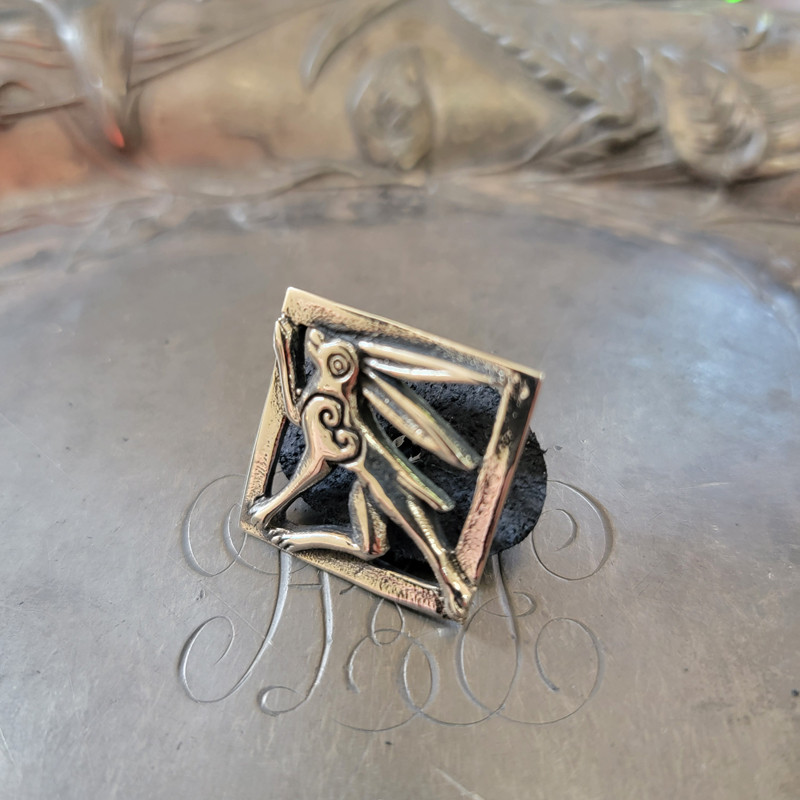 Medieval Cute Hare - Pierced Glossy Prototype