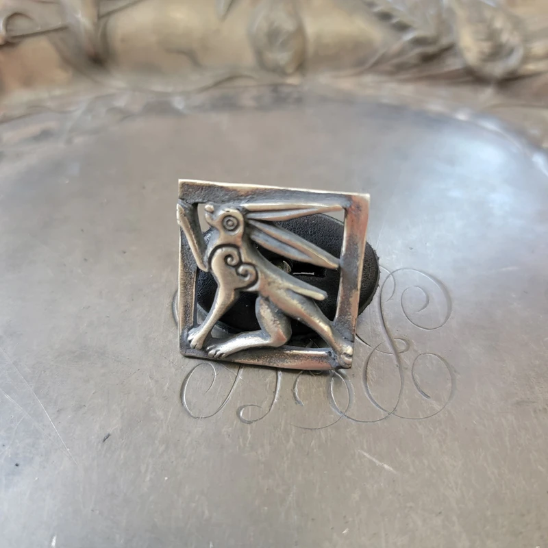 Medieval Cute Hare - Satin Pierced Prototype
