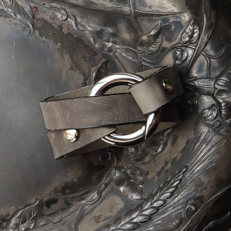 Bezel Leather Cuff - JUL Designs