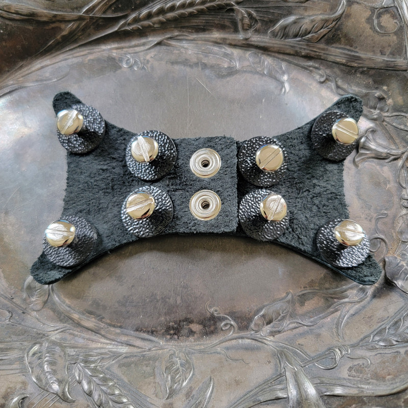 Gate Hinge Pebble Black Screw-in Snap Closure