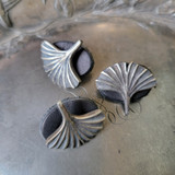 Gingko Stud Buttons - Set of Three