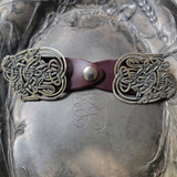 Celtic Illuminated Ampersand with Knotted Up Animals Large - Latch Closure