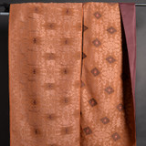 Songket Alam - Bronze and Coral with Aubergine and Rose Diamonds