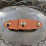 Oval Latch Screw-in Snap Closure - Brown