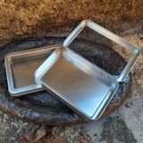 Tin with Hinged Clear Top