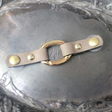 Gold Flat Oval Ring Closure