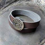 Button-hole Leather Straps for Stud Cuffs